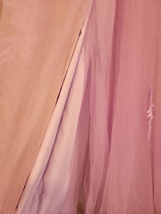 LAVENDER/FLORAL A LINE GOWN