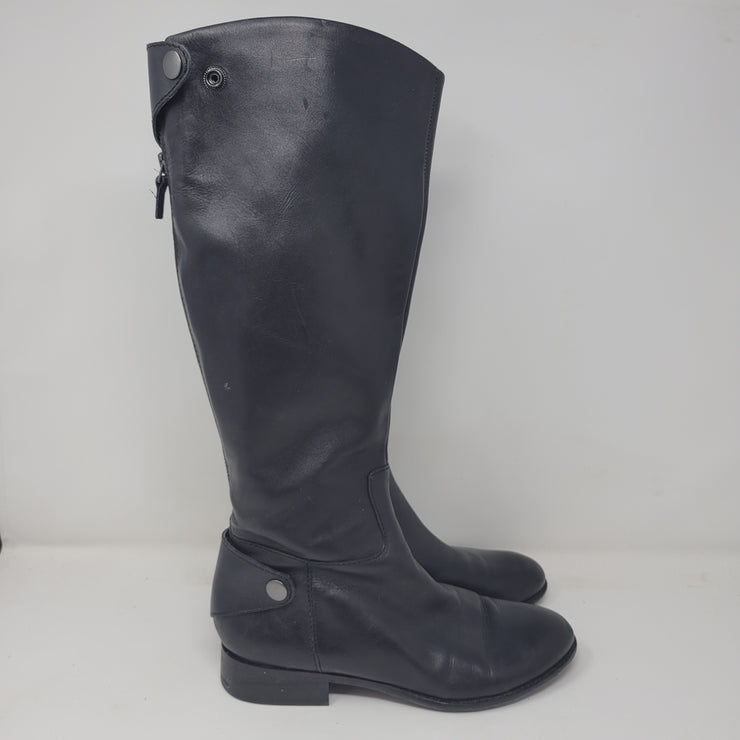 BLACK LEATHER BOOT RETAIL $179