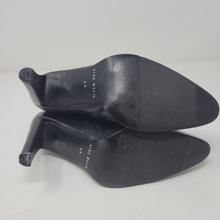 BLACK SHORT LEATHER BOOTS