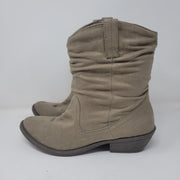 TAN SUEDE SHORT BOOTS