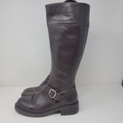 BROWN LEATHER BOOTS $169
