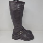 BROWN LEATHER BOOTS $169