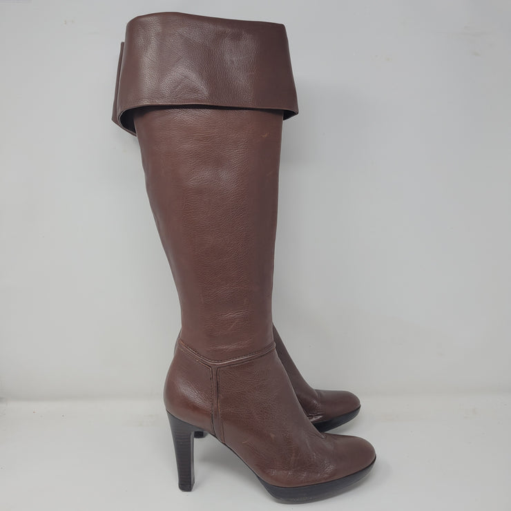 BROWN LEATHER BOOTS (NEW) $288