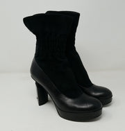 BLACK SUEDE/LEATHER BOOT $1100