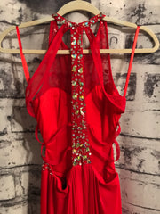 RED LONG EVENING GOWN (NEW)