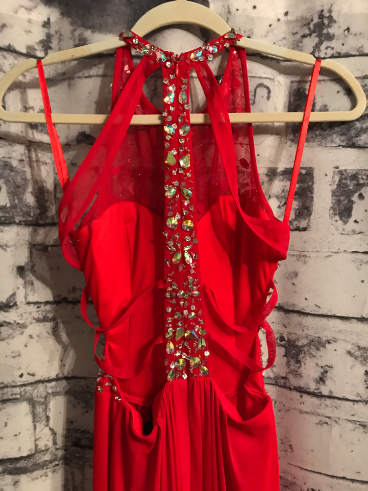 RED LONG EVENING GOWN (NEW)