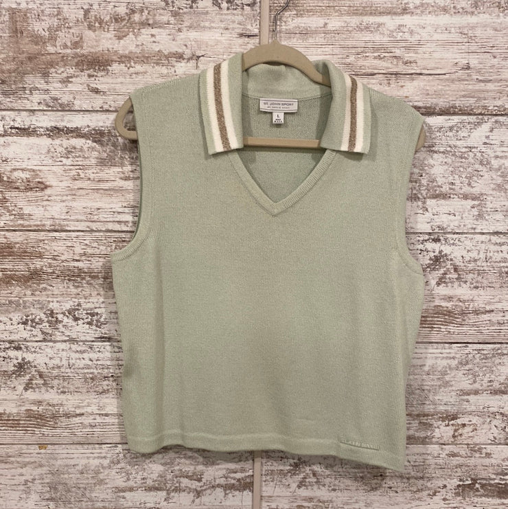GREEN SLEEVELESS TOP $298