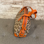 TAN/ORANGE SIGNATURE BAG $398