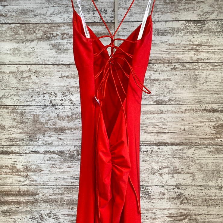 RED LONG EVENING GOWN