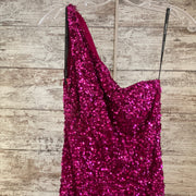 PINK SEQUIN LONG DRESS (NEW)