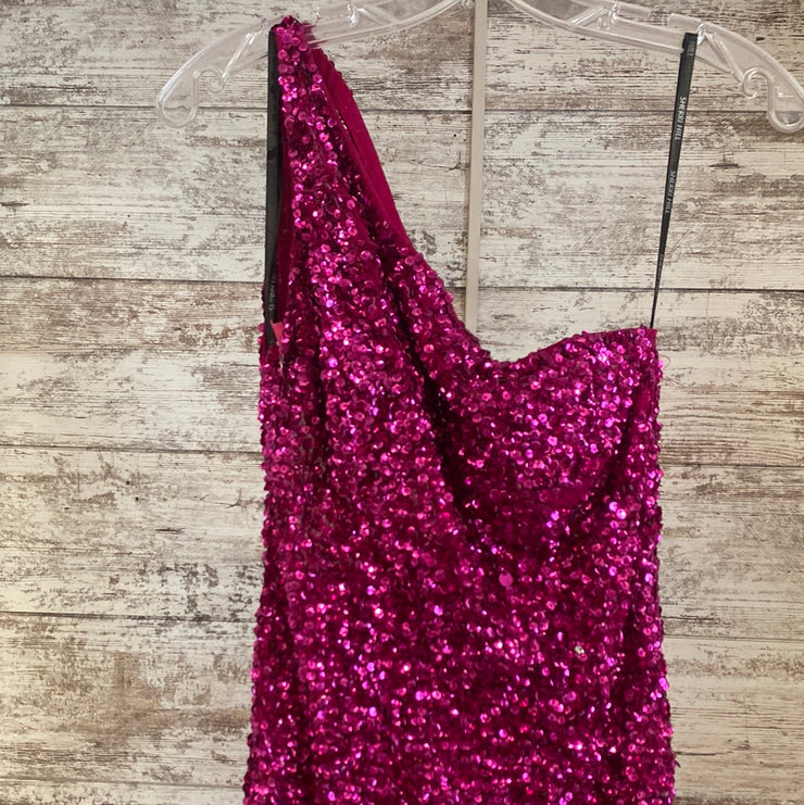 PINK SEQUIN LONG DRESS (NEW)