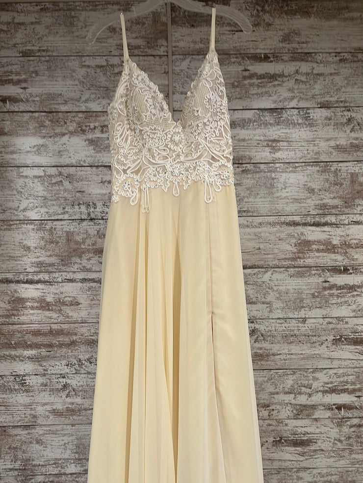 IVORY LONG EVENING GOWN
