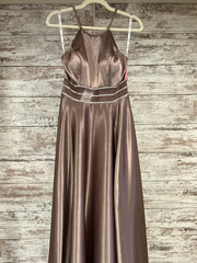 BRONZE A LINE GOWN