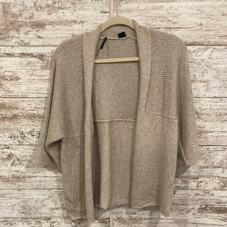 TAN OPEN SWEATER/CARDIGAN
