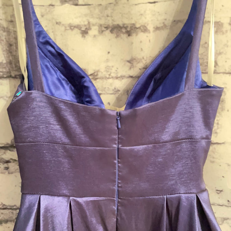 NAVY A LINE GOWN