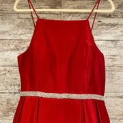 RED A LINE GOWN