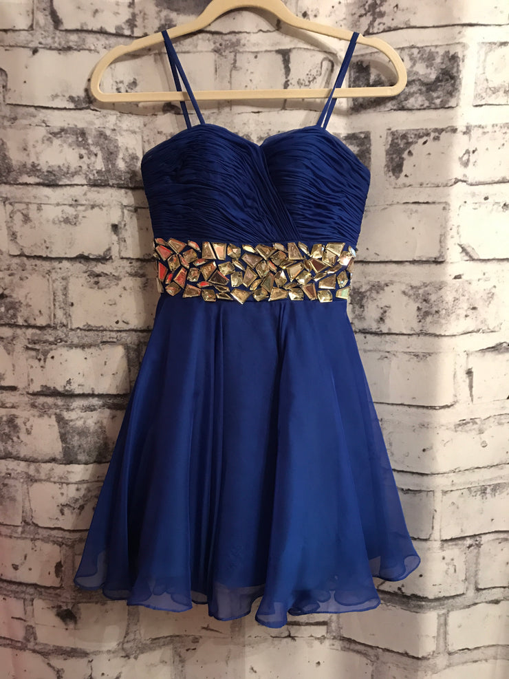 ROYAL BLUE SHORT DRESS