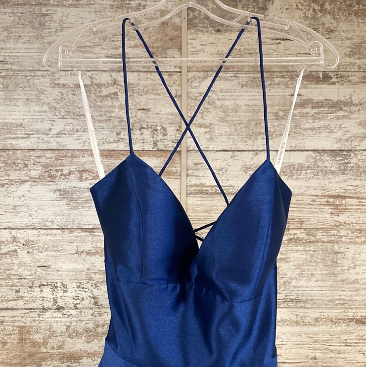 NAVY A LINE GOWN (NEW)