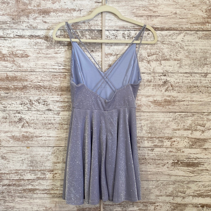 LAVENDER SPARKL SHORT DRES-NEW
