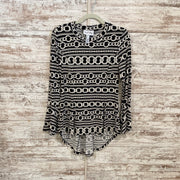 BLACK/WHITE LONG SLEEVE TUNIC