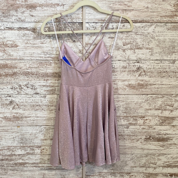 PINK SPARKLY SHORT DRESS (NEW)