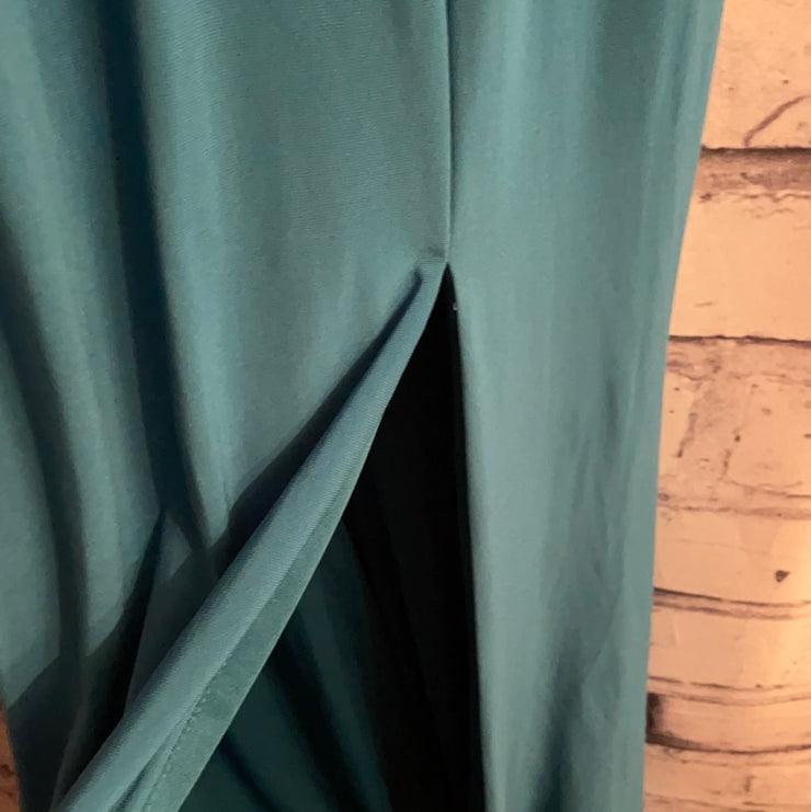 TEAL LONG EVENING GOWN (NEW)