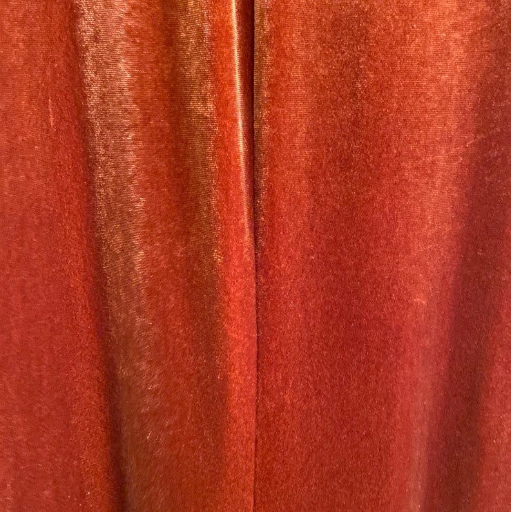 BRONZE VELVET LONG DRESS