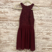 BURGUNDY SHORT DRESS