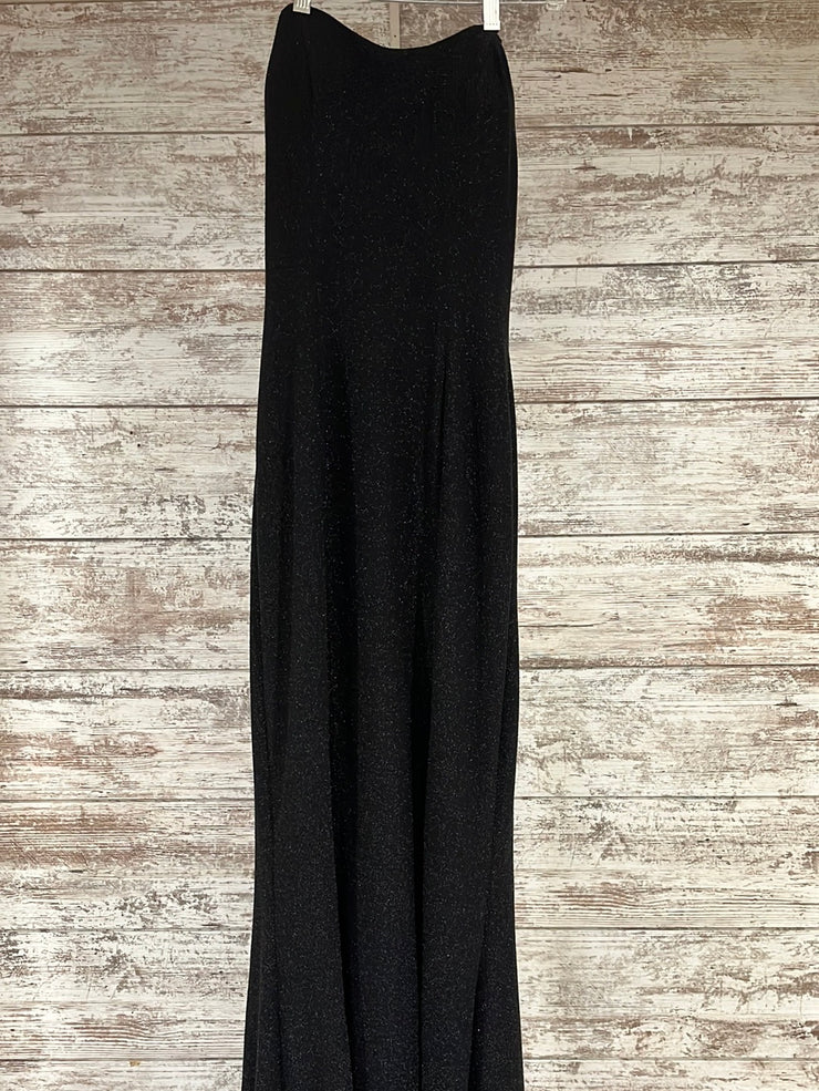 BLACK SPARKLY LONG DRESS