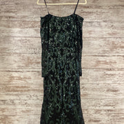 GREEN SEQUIN LONG GOWN (NEW)