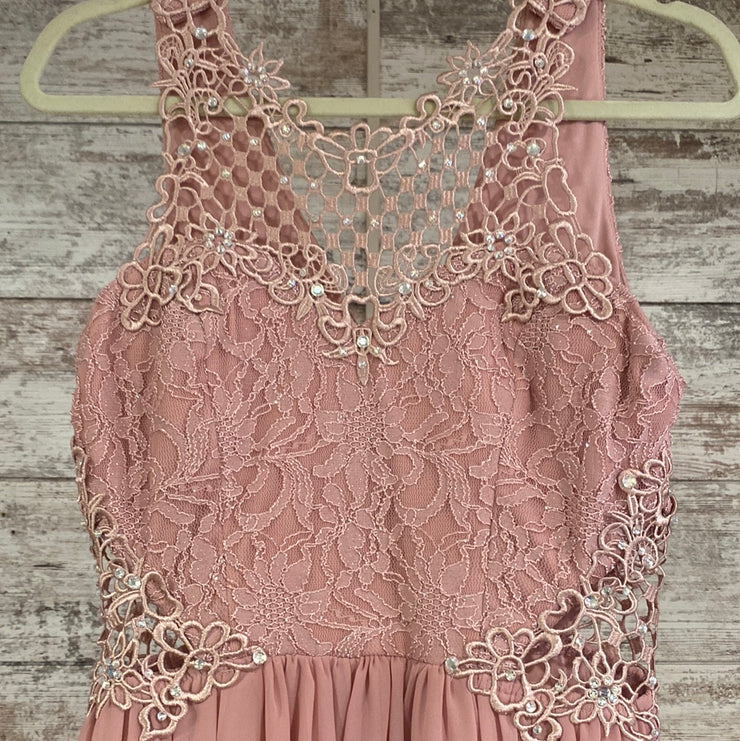 PINK LONG EVENING GOWN