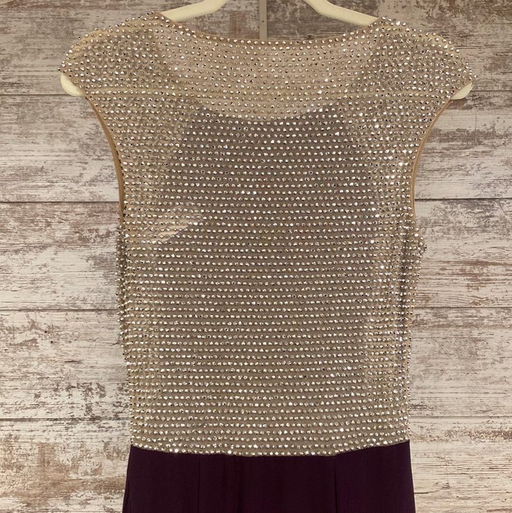 PURPLE LONG EVENING GOWN