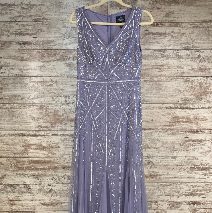 LAVENDAR FULL SEQUIN LONG DRES