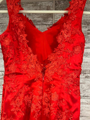 RED LONG EVENING GOWN