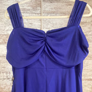 ROYAL BLUE LONG EVENING GOWN