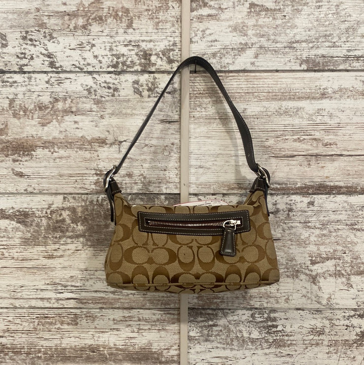 BROWN FABRIC PURSE