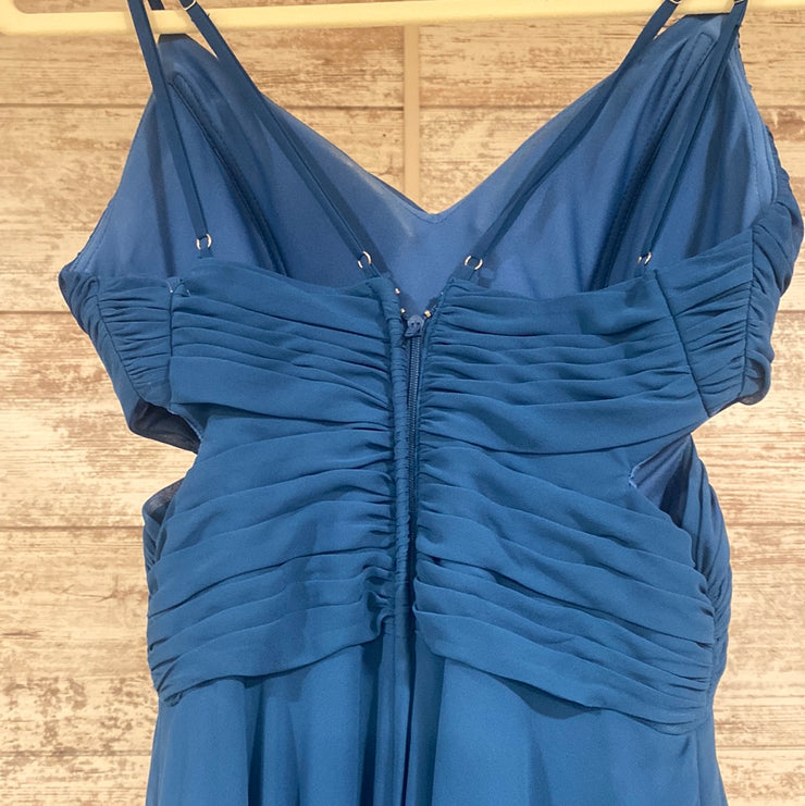 TEAL LONG EVENING GOWN