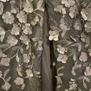 BLACK/FLORAL LONG DRESS