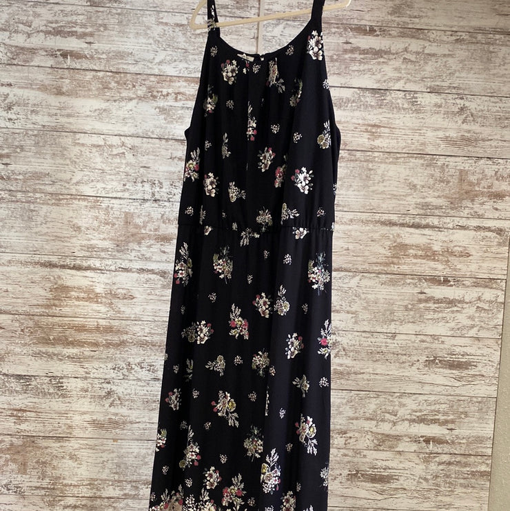 NAVY/FLORAL MAXI DRESS