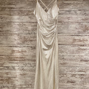 SILVER/GOLD LONG EVENING GOWN