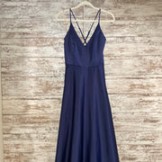 NAVY A LINE GOWN