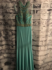 BLUE LONG EVENING GOWN (NEW)