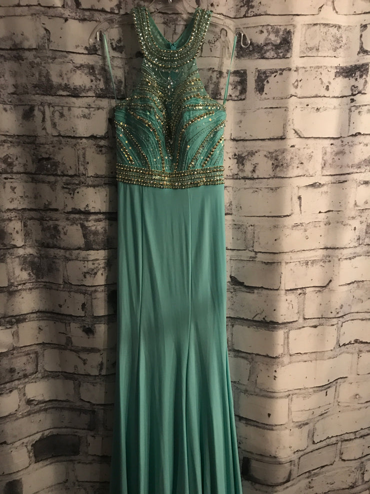 BLUE LONG EVENING GOWN (NEW)