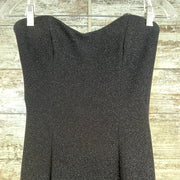 BLACK SPARKLY LONG DRESS