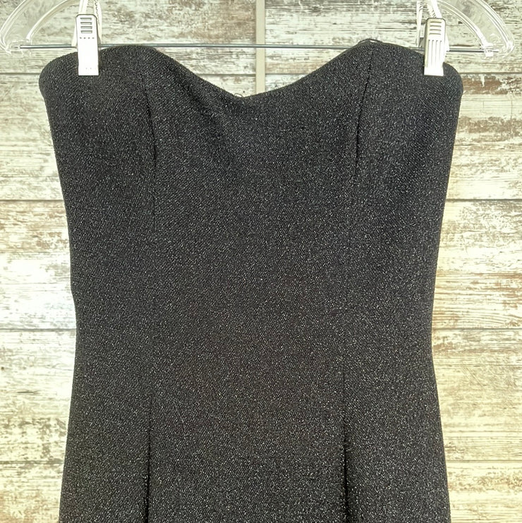 BLACK SPARKLY LONG DRESS