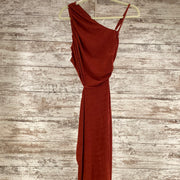 RUST COLORED LONG DRESS