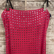 PINK BEADED LONG DRESS