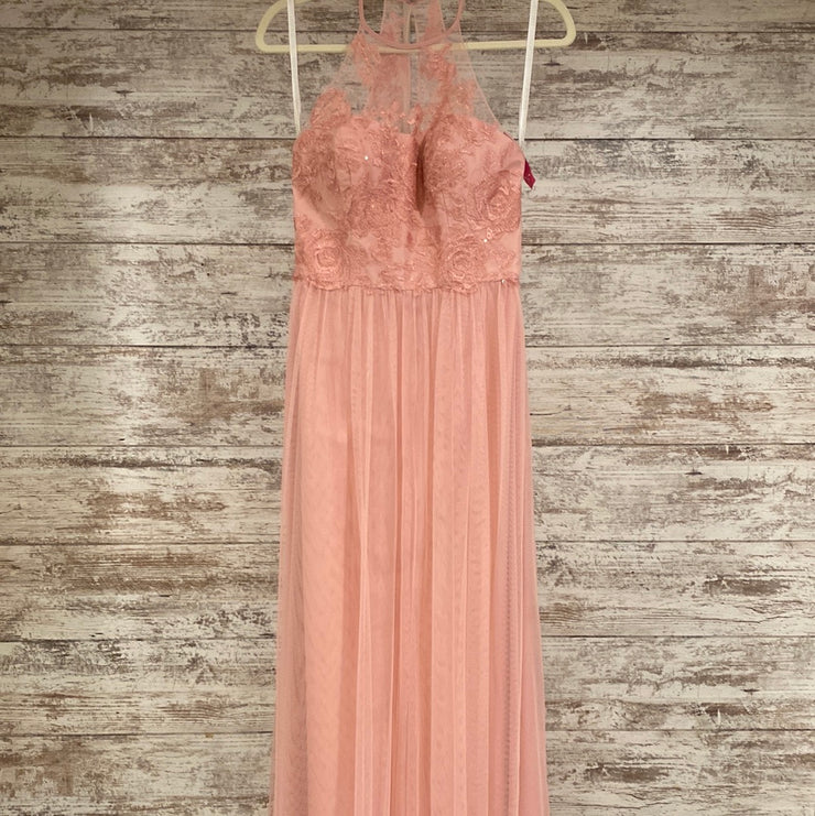 PINK A LINE GOWN