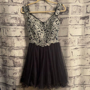 NAVY/SILVER SHORT DRESS