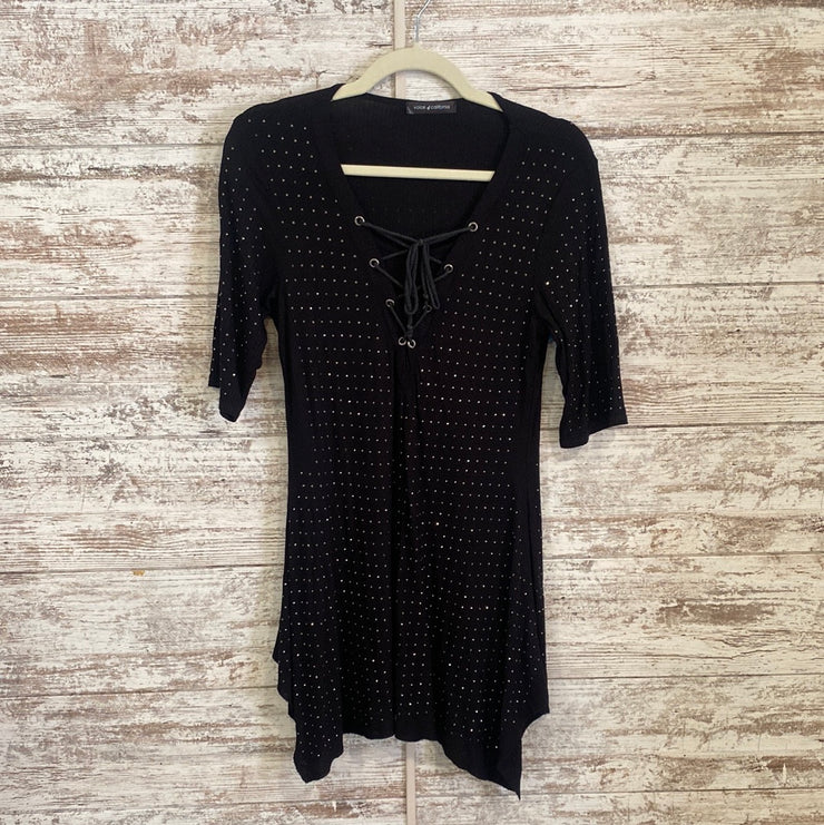 BLACK W/SPARKLES TUNIC